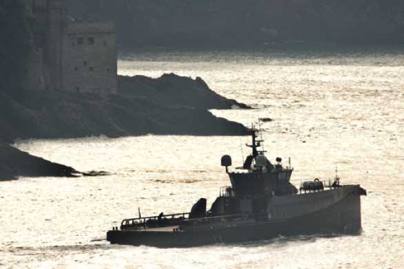 05 September 2023 - 08:58:58

-----------------------
Royal Navy experimental vessel XV Patrick Blackett departs Dartmouth
